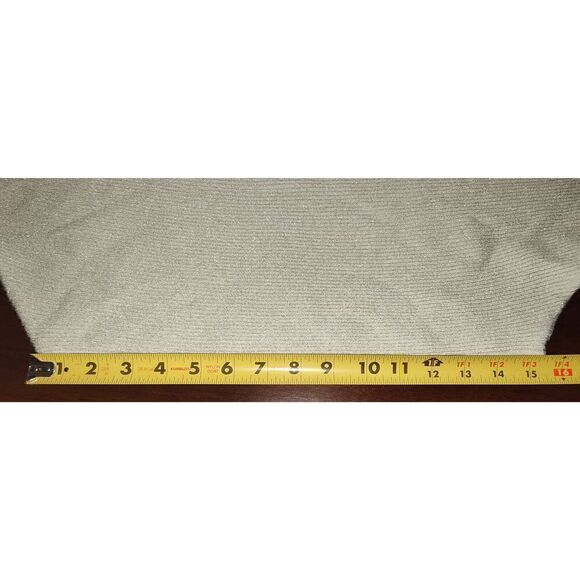 Carmen Marc Valvo Womens Ivory/Soft Gold Lurex Metallic Pullover Sweater NWT Siz - Picture 13 of 14